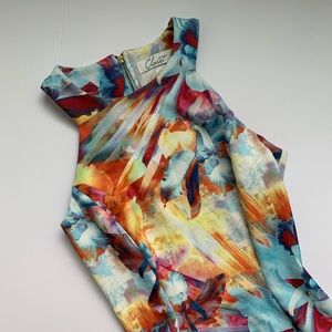 Closet Floral Midi Bodycon Dress